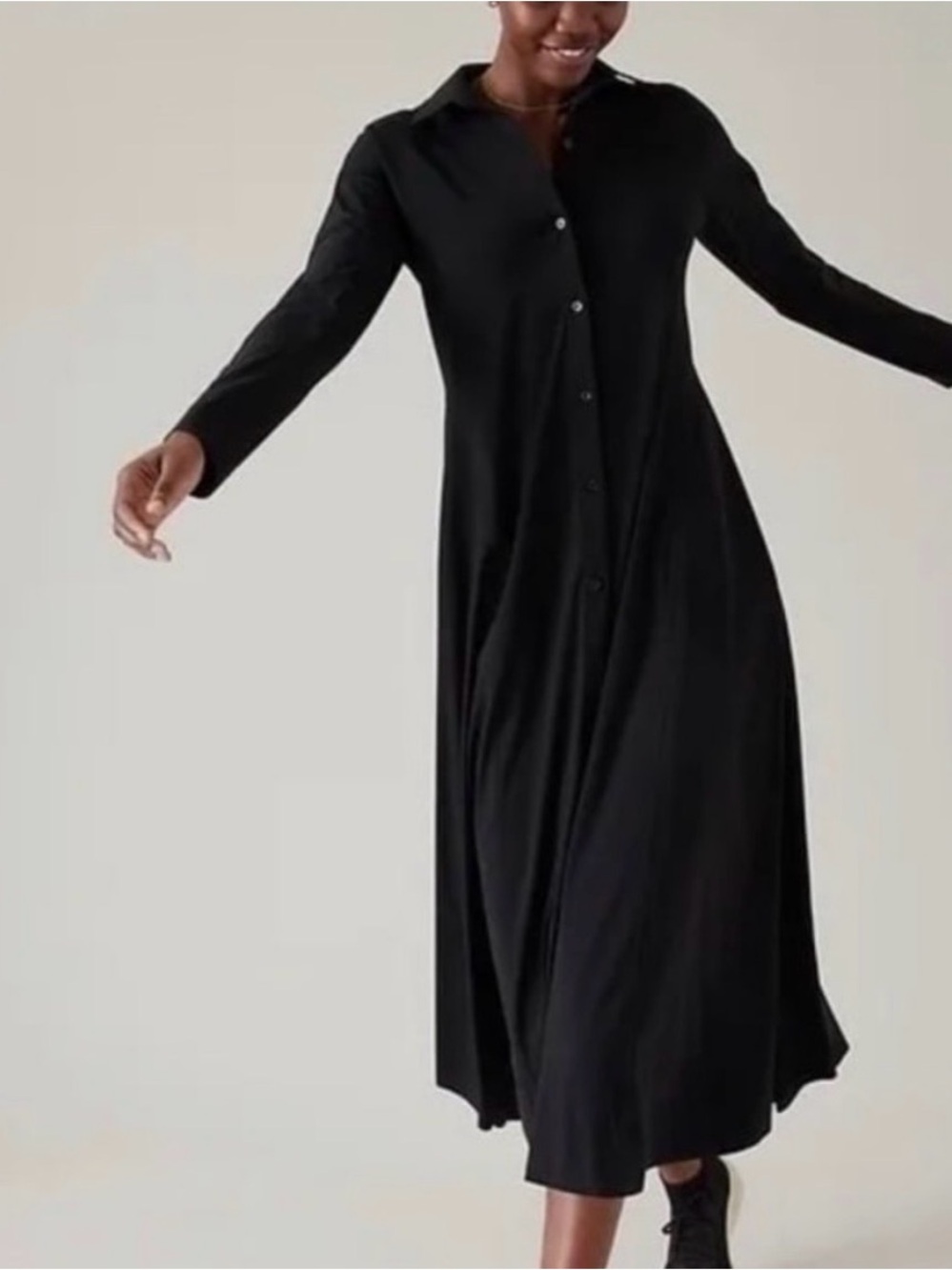 Athleta Cosmic layering dress black Large